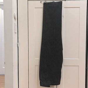 J. Crew classic grey wool with white pin stripe slacks